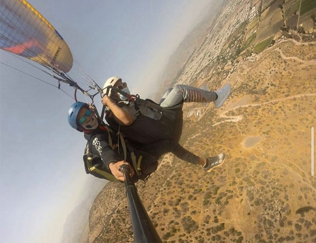 Para volar parapente